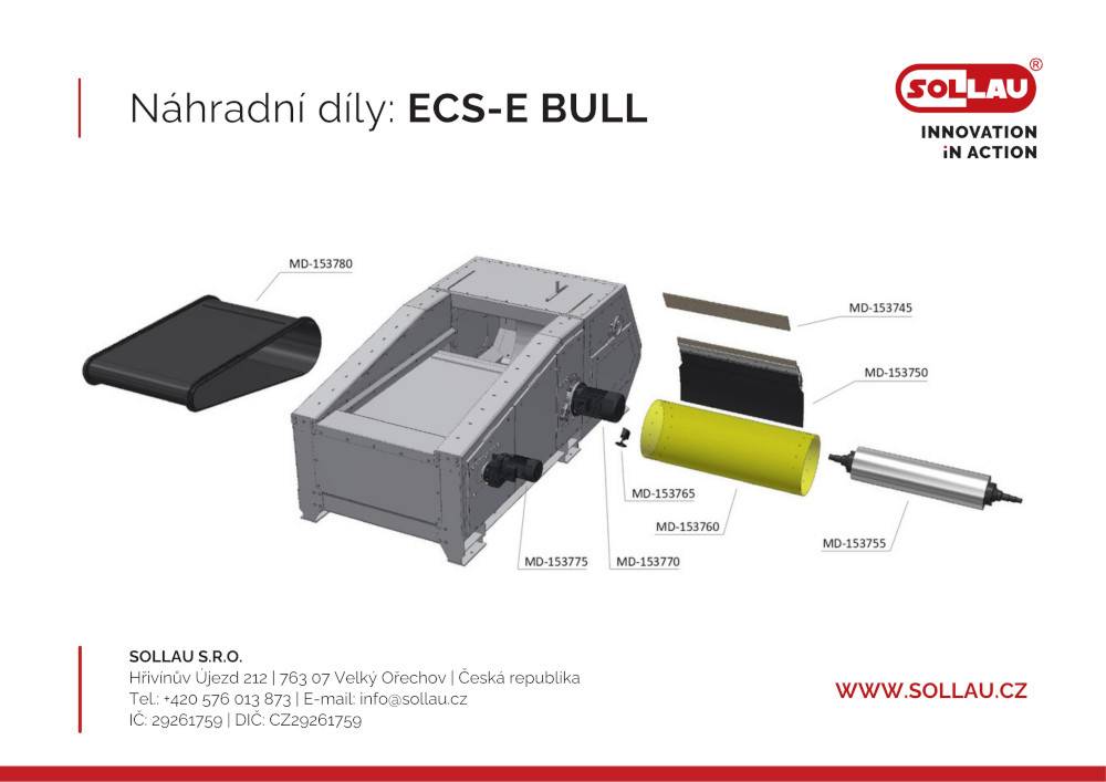 Náhradné diely na separátor ECS-E BULL