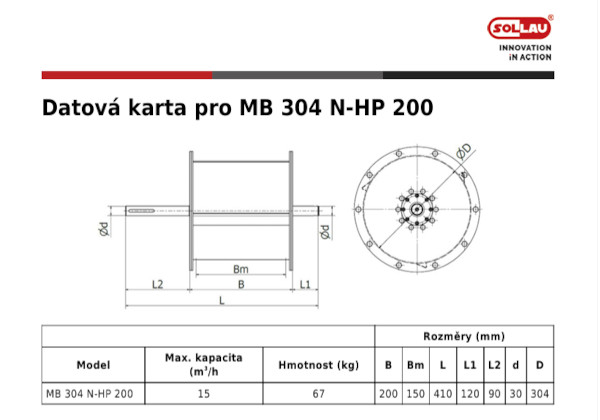 Magnetický bubon MB N-HP