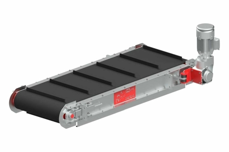 Magnetická doska s automatickým čistením pre mobilné drviče a triediče