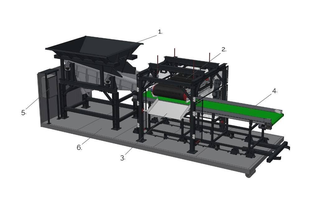 Mobilná triediaca linka - modul 1