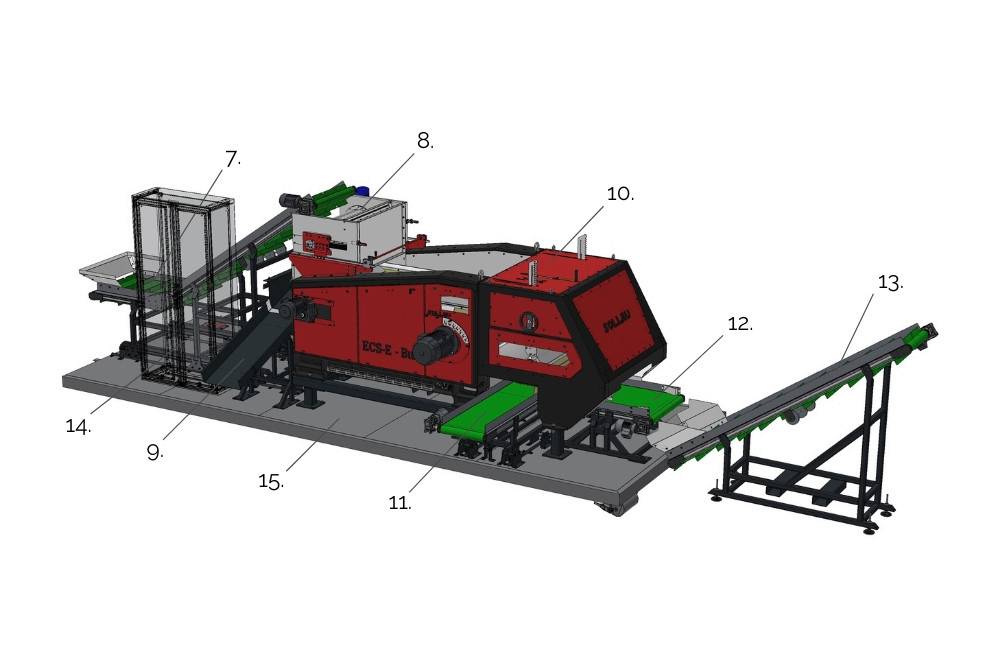 Mobilná triediaca linka - modul 2