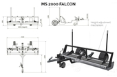 Magnetická metla MS 2000 FALCON pre letiská a nespevnené povrchy