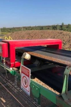 Tunelový detektor kovov METRON 05 D – ochrana drviča vápenca