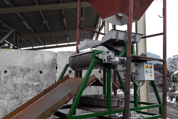 Magnetický bubon MB – dočistenie železnej frakcie pri recyklácii kovov