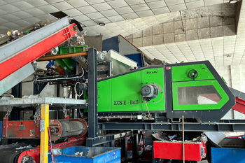 Eddy current separátor ECS-E 2000 BULL – separácia kovov z tuhých alternatívnych palív TAP