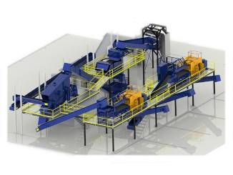 Automatická triediaca linka na separáciu alumíniových diskov