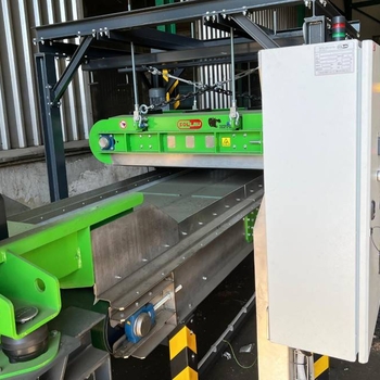 Závesný elektromagnet nad pásový dopravník DND-AC-E