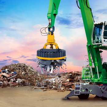 Šrotový elektromagnet EMG-SM – kruhový magnet na šrot